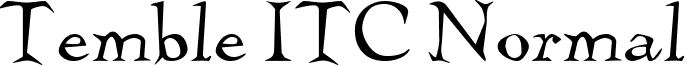 Temble ITC Normal font - TembleITCNormal.ttf