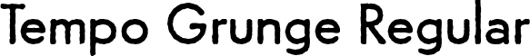 Tempo Grunge Regular font - TempoGrunge.ttf