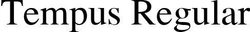 Tempus Regular font - TempusRegular.ttf