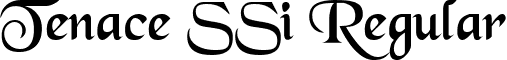 Tenace SSi Regular font - TenaceSSi.ttf