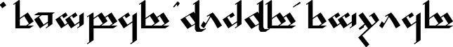 Tengwar Noldor Regular font - NOLDOR.ttf