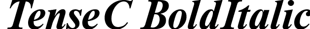 TenseC BoldItalic font - AXCTNSBI.ttf