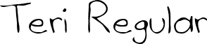 Teri Regular font - TeriRegular.ttf