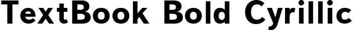 TextBook Bold Cyrillic font - TXB75.ttf