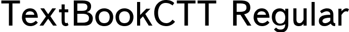 TextBookCTT Regular font - TXB55__C.ttf