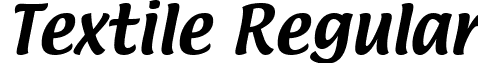 Textile Regular font - Textile.ttf