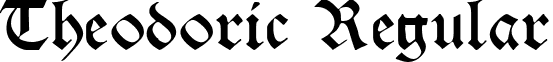 Theodoric Regular font - Theodoric Regular.ttf