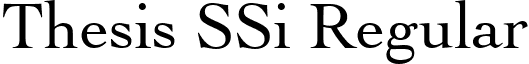 Thesis SSi Regular font - ThesisSSi.ttf