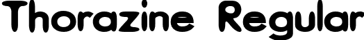 Thorazine Regular font - THORAZIN.ttf