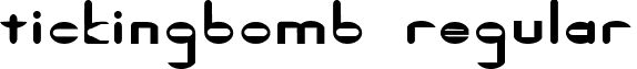 TickingBomb Regular font - TickingBomb.ttf