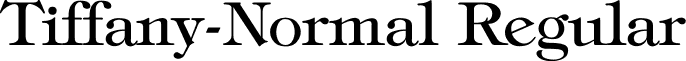 Tiffany-Normal Regular font - STEPHA5.ttf