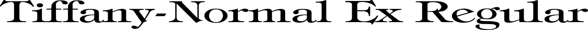 Tiffany-Normal Ex Regular font - tiffan10.ttf