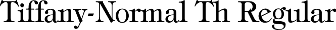 Tiffany-Normal Th Regular font - tiffany8.ttf