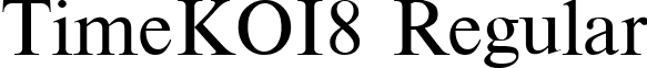 TimeKOI8 Regular font - TI_KOI8.ttf