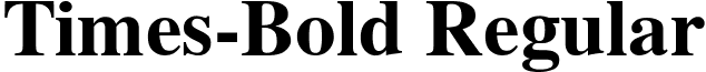 Times-Bold Regular font - GlobeBold.ttf