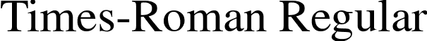 Times-Roman Regular font - TIMES.ttf