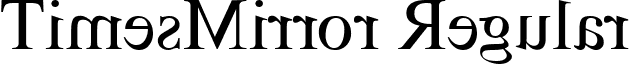 TimesMirror Regular font - timesmir.TTF