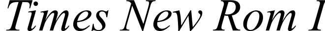 Times New Rom I font - GlobeItalic.ttf