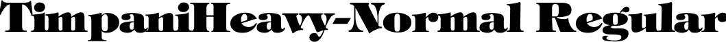 TimpaniHeavy-Normal Regular font - Timpani.ttf