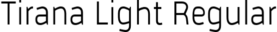 Tirana Light Regular font - TIRANALight.ttf