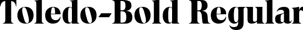 Toledo-Bold Regular font - Toledo-Bold.ttf