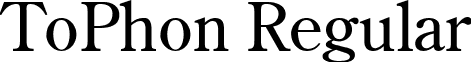 ToPhon Regular font - ToPhon.ttf