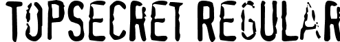 TopSecret Regular font - TopSecret.ttf