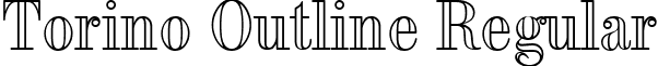 Torino Outline Regular font - TORINOUT.ttf