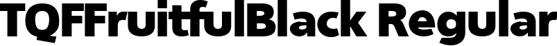 TQFFruitfulBlack Regular font - TQF_FruitfulBlack.ttf