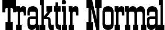 Traktir Normal font - TRKT____.TTF