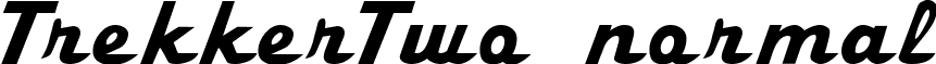 TrekkerTwo normal font - TREKKER2.ttf