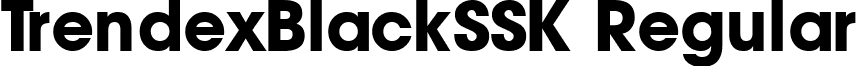 TrendexBlackSSK Regular font - TrendexBlackSSK.ttf