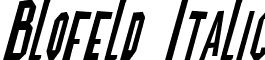 Blofeld Italic font - Blofeld Italic.otf