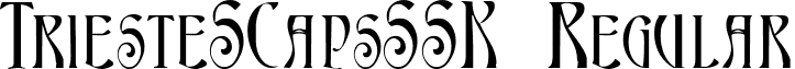 TriesteSCapsSSK Regular font - TriesteSCapsSSK.ttf