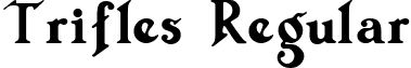 Trifles Regular font - TRIFLES.ttf