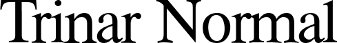 Trinar Normal font - tnrr.ttf