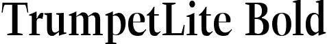TrumpetLite Bold font - TrumpetLite Bold.ttf
