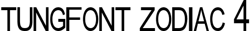 tungfont zodiac 4 font - tungfontzodiac4.ttf