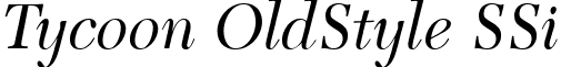 Tycoon OldStyle SSi font - TycoonOldStyleSSiNormal.ttf