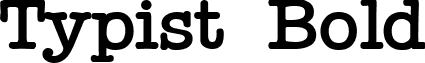 Typist Bold font - TypistBold.ttf