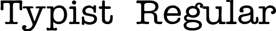 Typist Regular font - Typist Regular.ttf