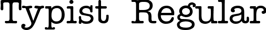 Typist Regular font - TypistRegular.ttf