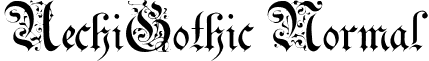 UechiGothic Normal font - CELELA.ttf