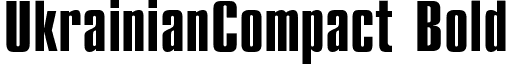 UkrainianCompact Bold font - UkrainianCompact Bold.ttf
