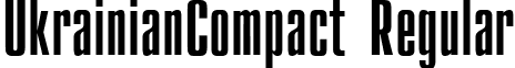 UkrainianCompact Regular font - NCOMPACT.ttf