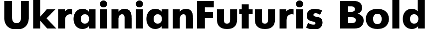 UkrainianFuturis Bold font - BFUTURIS.ttf