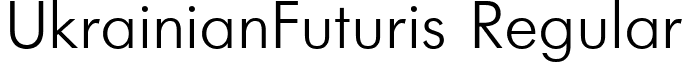 UkrainianFuturis Regular font - NFUTURIS.ttf