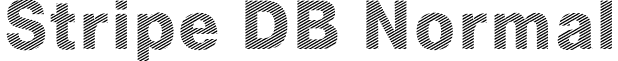 Stripe DB Normal font - StripeDB.ttf