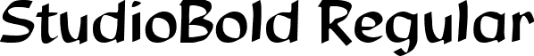 StudioBold Regular font - StudioBold.ttf