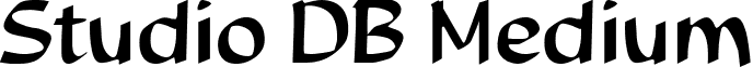 Studio DB Medium font - StudioDB.ttf